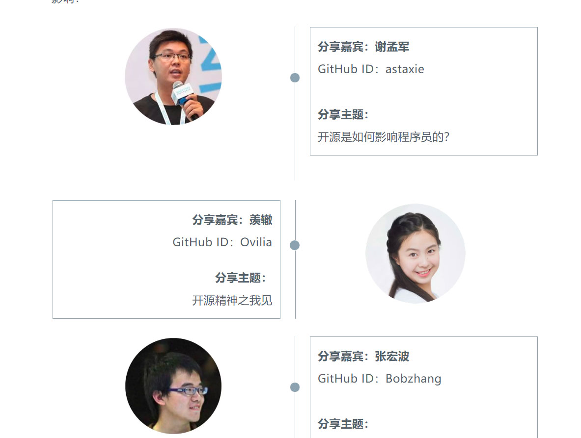 分享嘉宾 分享嘉宾